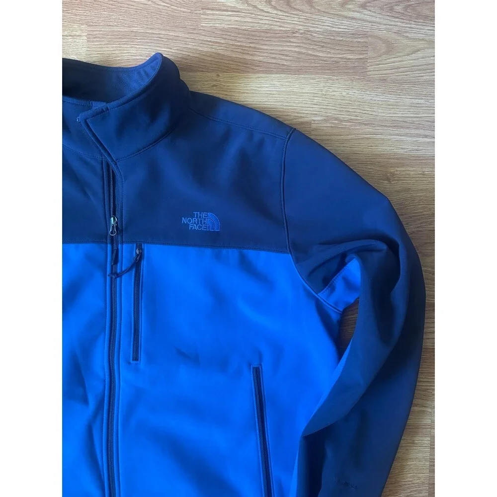 The North Face Men’s XXL Blue Softshell Full Zip Jacket WindWall Outdoor Coat
